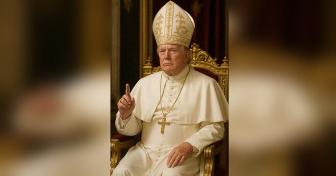 Trump uses AI generated himself as Pope
