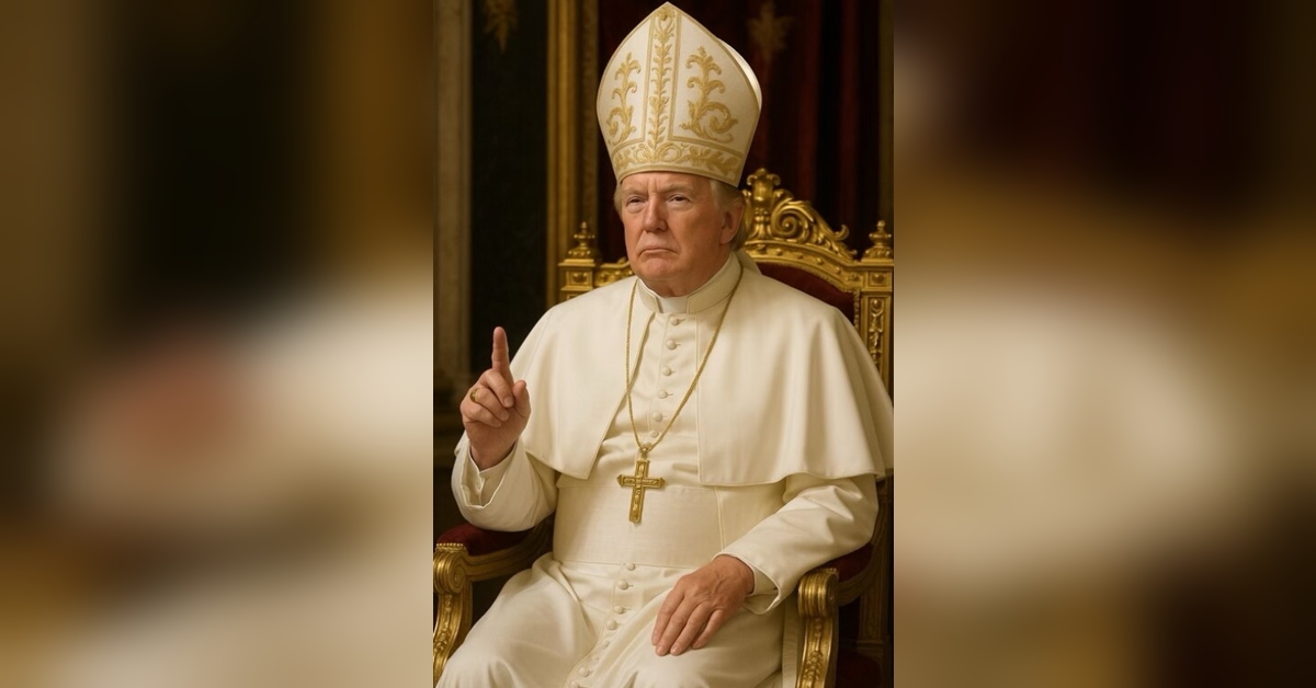 Trump uses AI generated himself as Pope
