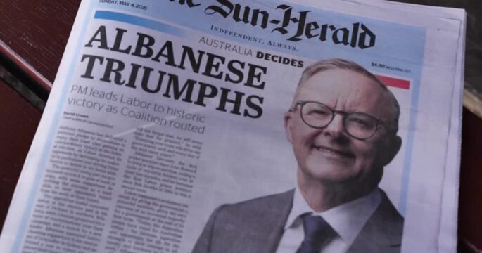 Albanese, Labor Party grace Australian front pages following election win