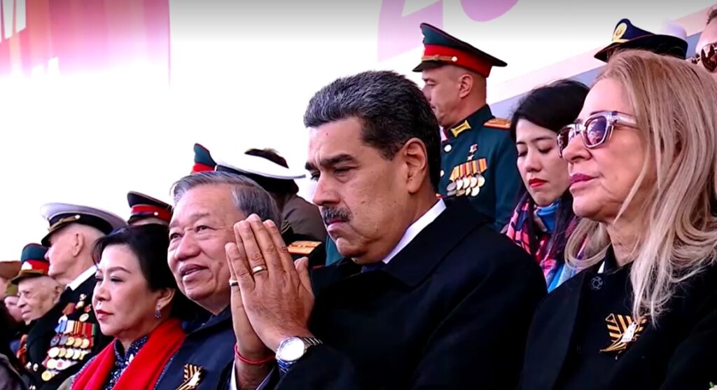 Vietnam and Venezuelan Presidents in WWII Victory Day Military Parade in Moscow