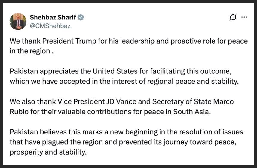 Pakistan PM thanks Trump for ceasefire, minister reports explosions heard