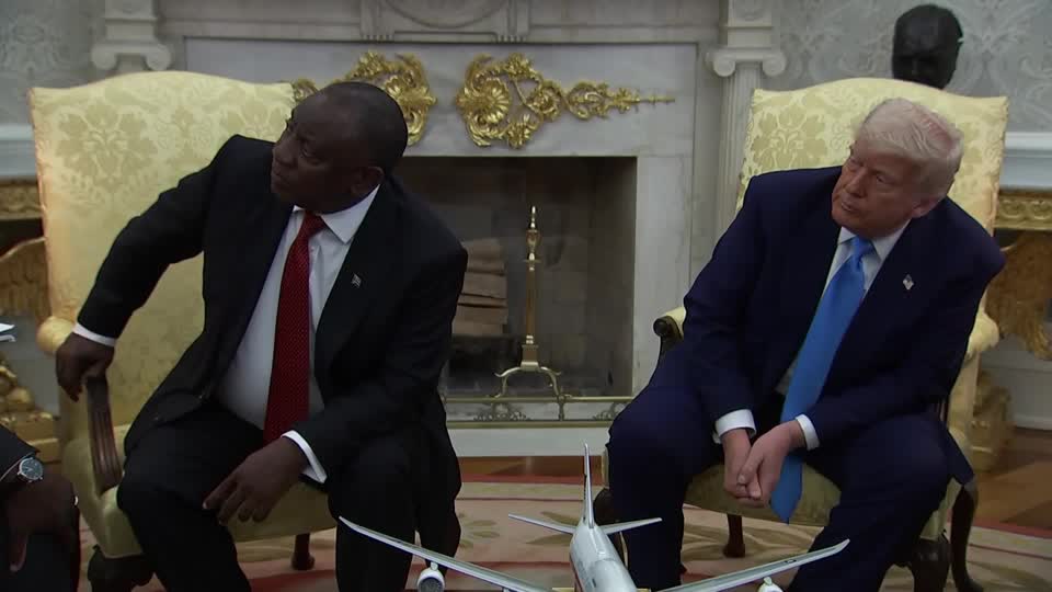 Trump says white farmers are fleeing South Africa, brings up "genocide"