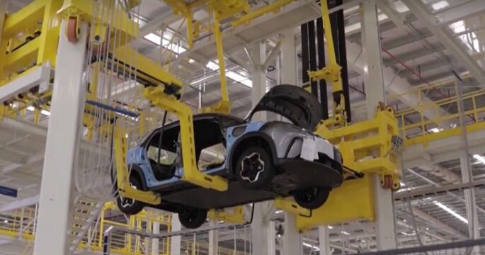 EV in assembly plant