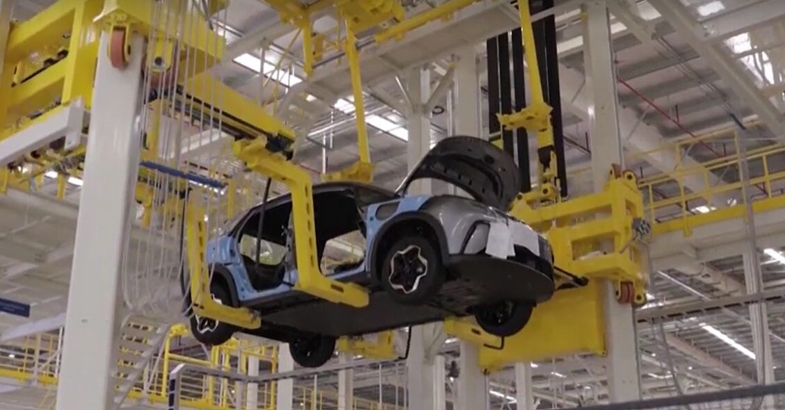 EV in assembly plant