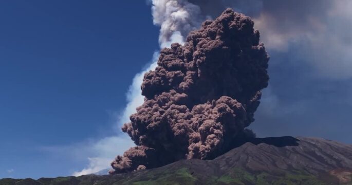 Italy's Mount Etna erupts