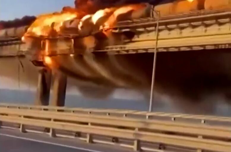 Crimea bridge attacked in Oct 2022