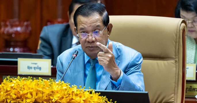 Hun Sen in Senate