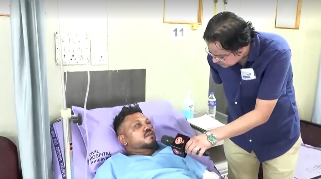 only survivor from Air India crashes gives interview