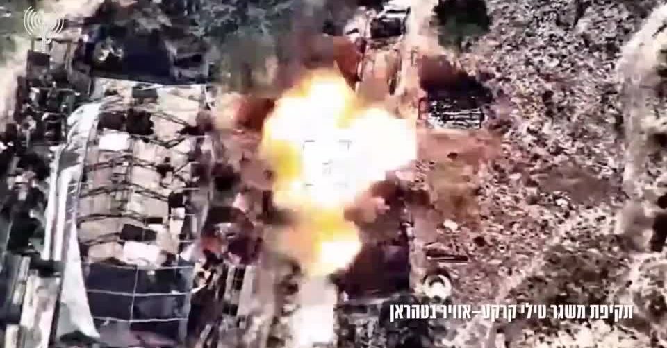 Israeli army releases video said to show strike on military infrastructure in Iran