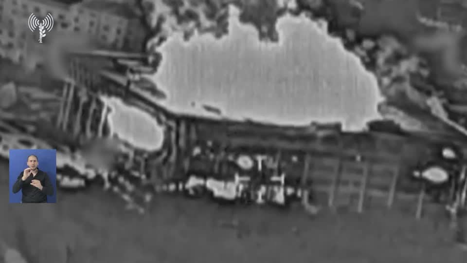 Israeli army videos show hit on Iranian broadcaster