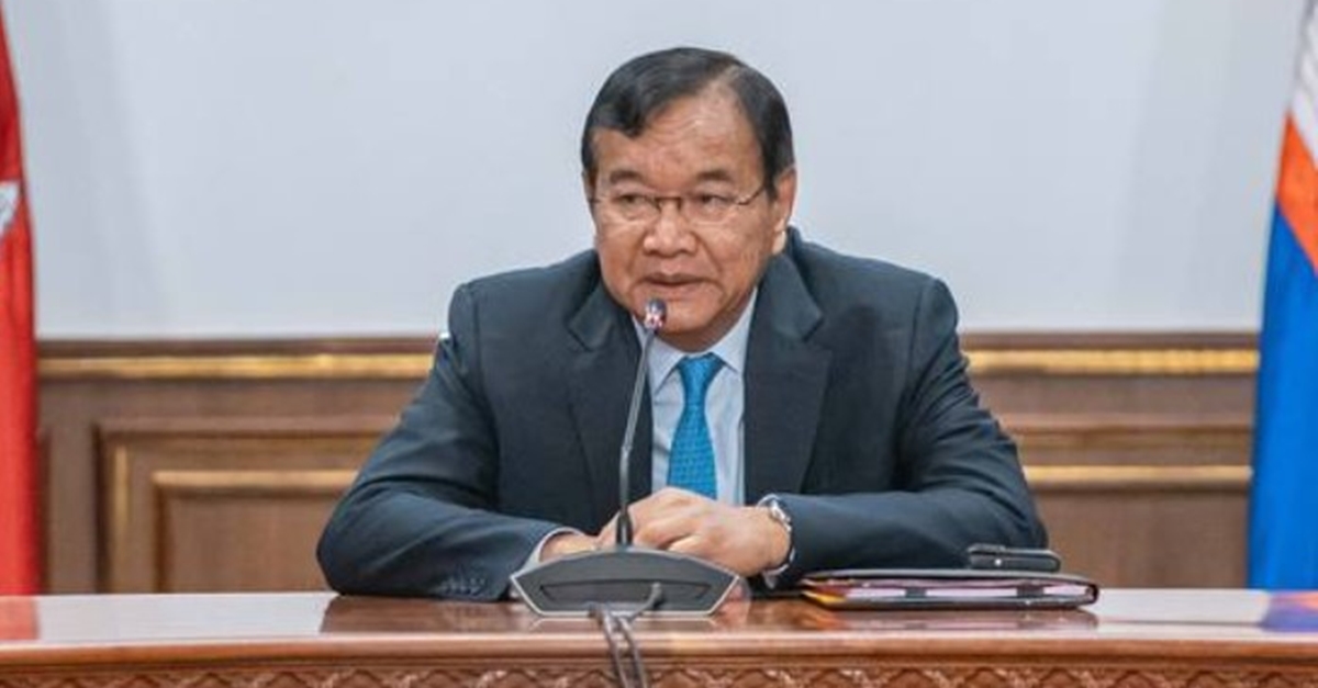 Cambodia's Foreign Minister, Prak Sokhonn