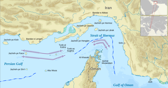 Strait of Hormuz map