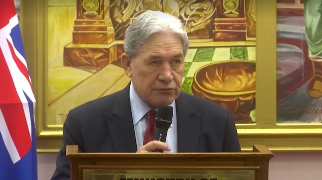 New Zealand Foreign Minister Winston Peters