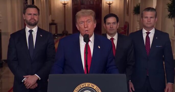 Trump addresses the nation after US strikes on Iran