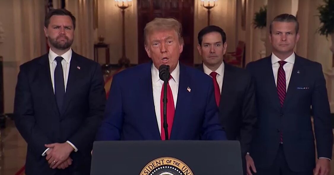 Trump addresses the nation after US strikes on Iran