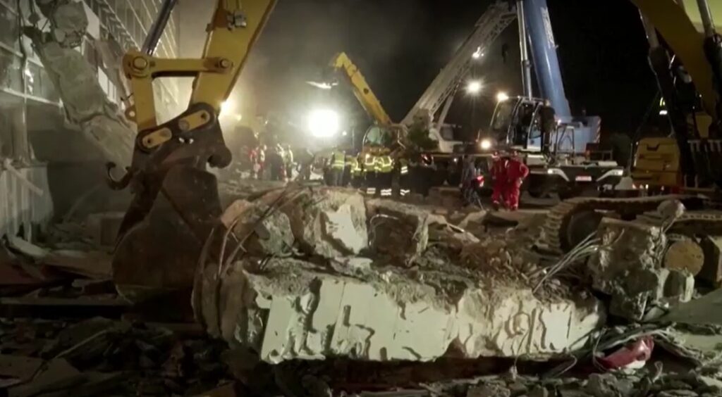 Concrete canopy collapses at Serbia's train station in November 2024