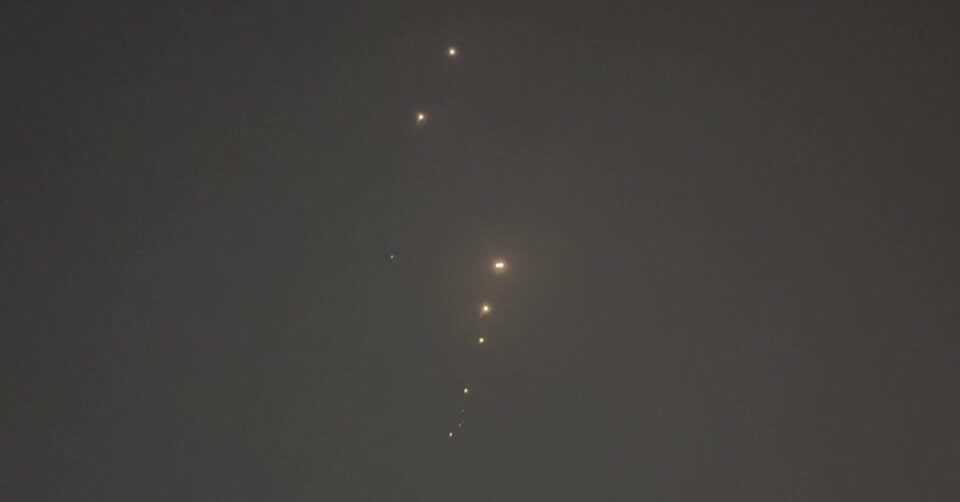 Missiles rain down in night sky over Doha