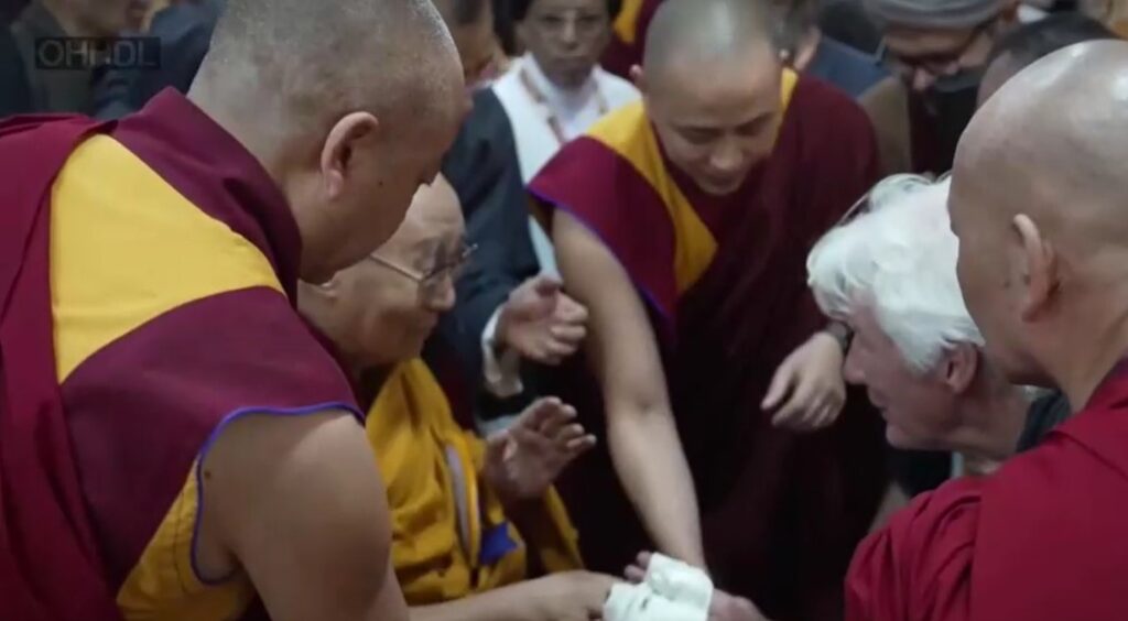 Dalai Lama blesses Richard Gere