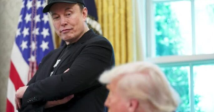 Musk's last appearance with Trump
