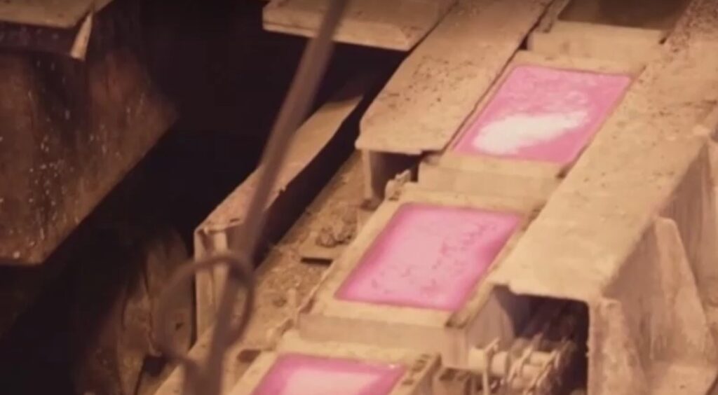copper in moulds