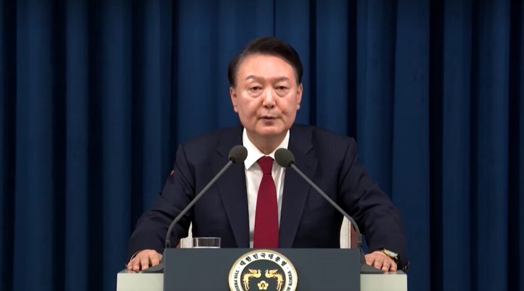 Yoon Seok-Yeol declares martial law in December 2024