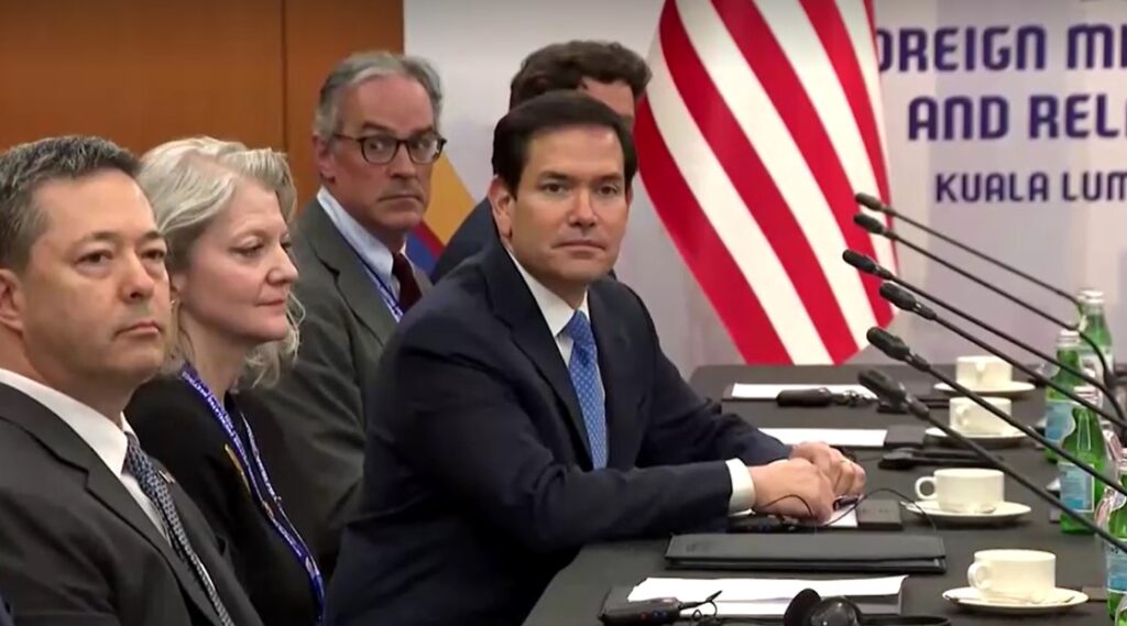 US Foreign Minister Marco Rubio in meeting