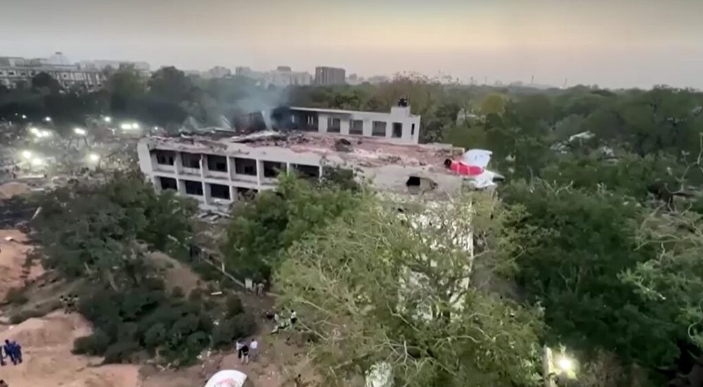 Air India plane crashed on building