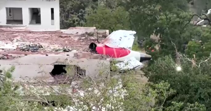 Air India plane crashed on building