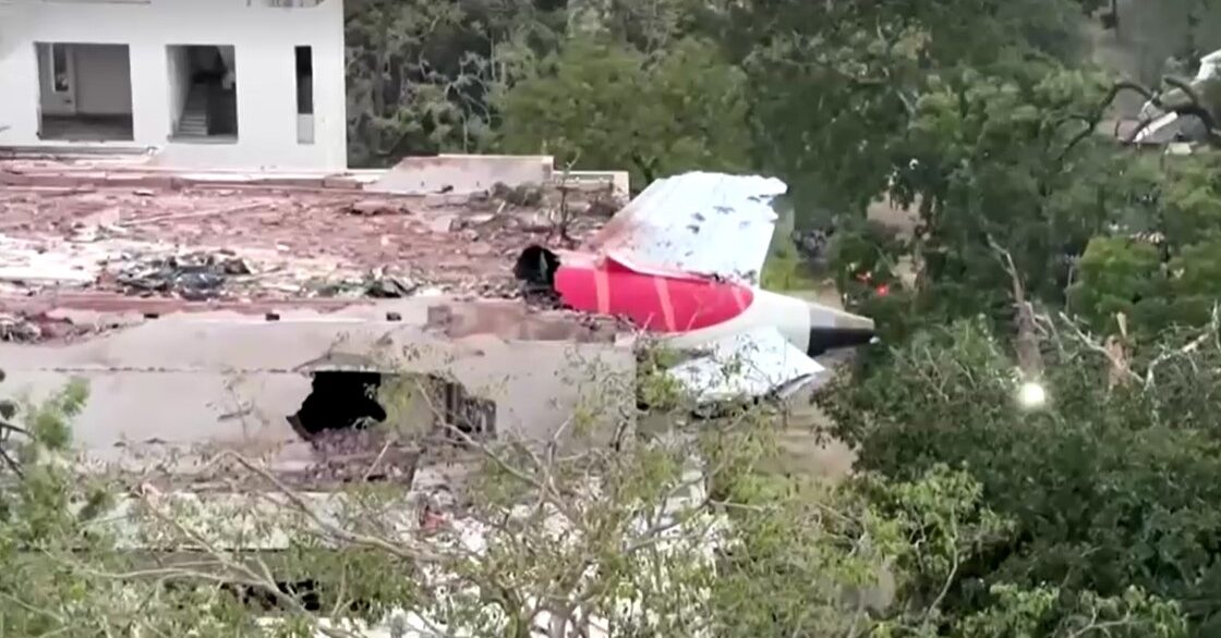 Air India plane crashed on building