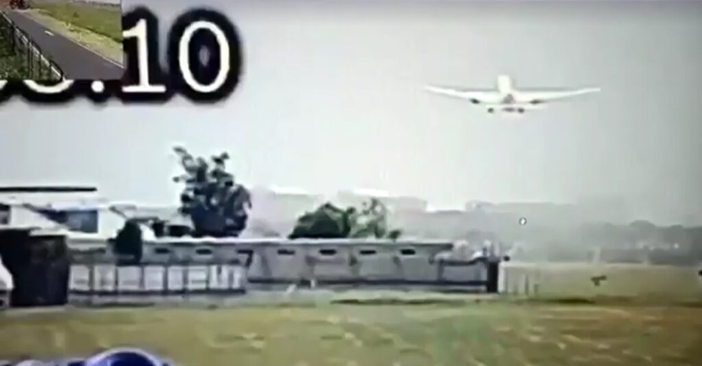 cctv recorded moment of Air India plane crash
