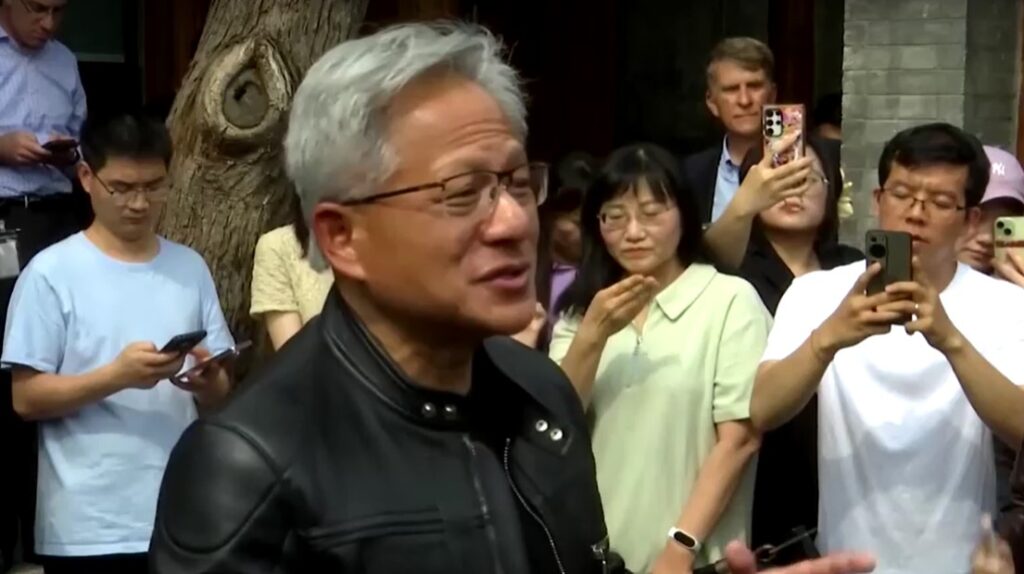 Jensen Huang talks with supporters in China