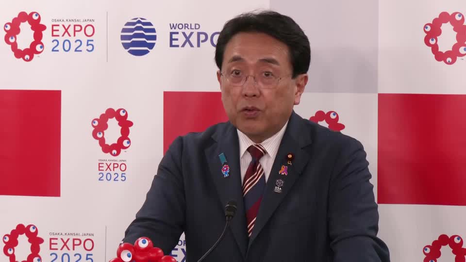 Japan’s top negotiator Akazawa at World Expo 2025 Osaka