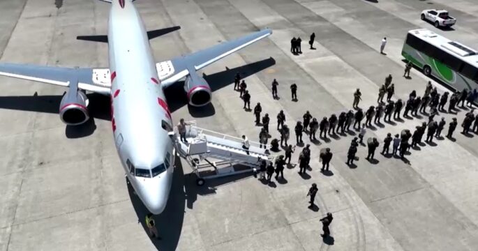 El Salvador sends detained Venezuelans home in swap for Americans