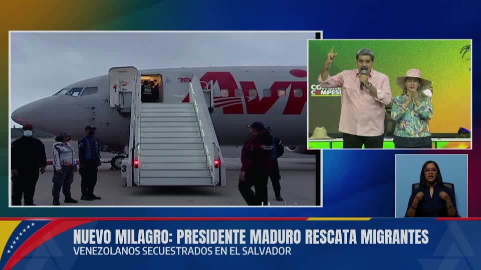 Maduro says 252 Venezuelans freed from El Salvador concentration camps