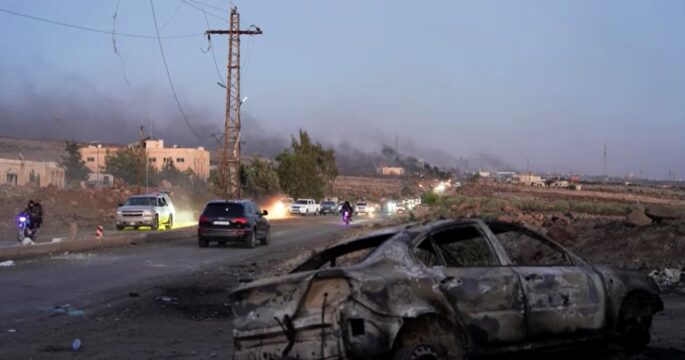 damages from violence in southern Syria
