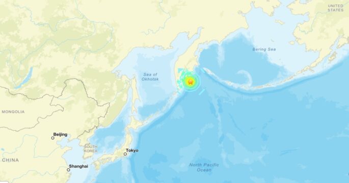 Earthquakes strike off Russia's Kamchatka region