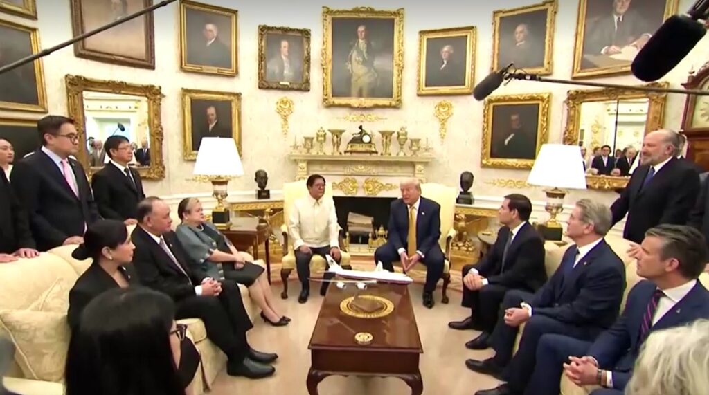 Trump and Marcos Jr. talk in Oval Office
