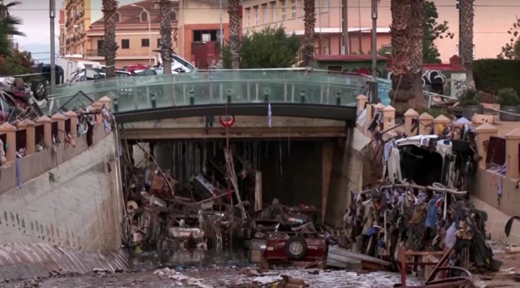 damages from flood in Spain Oct 2024