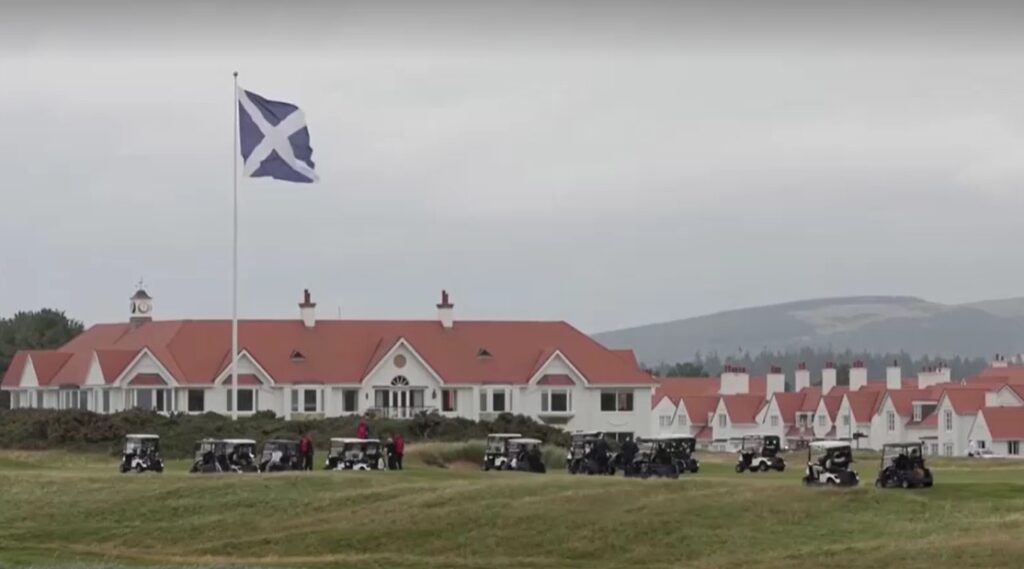 Trump's golf course in Turnberry Scotland