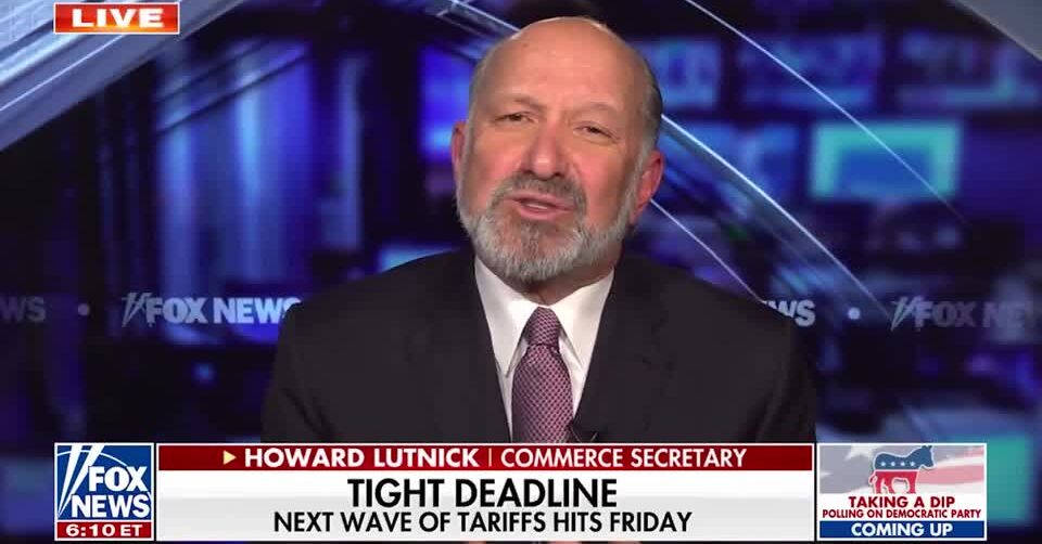 Trump in 'driver's seat' on tariffs, Commerce Secretary Lutnick says