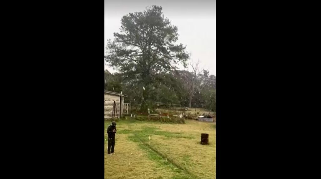 Rare snow falls in Australia's Queensland