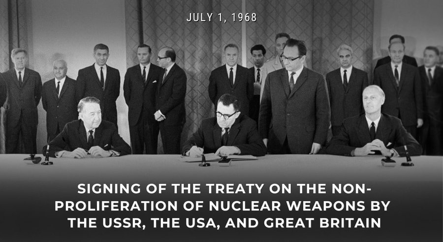 Signing of NPT in 1968 
