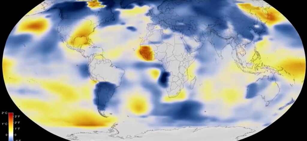 map show global heat in 1882