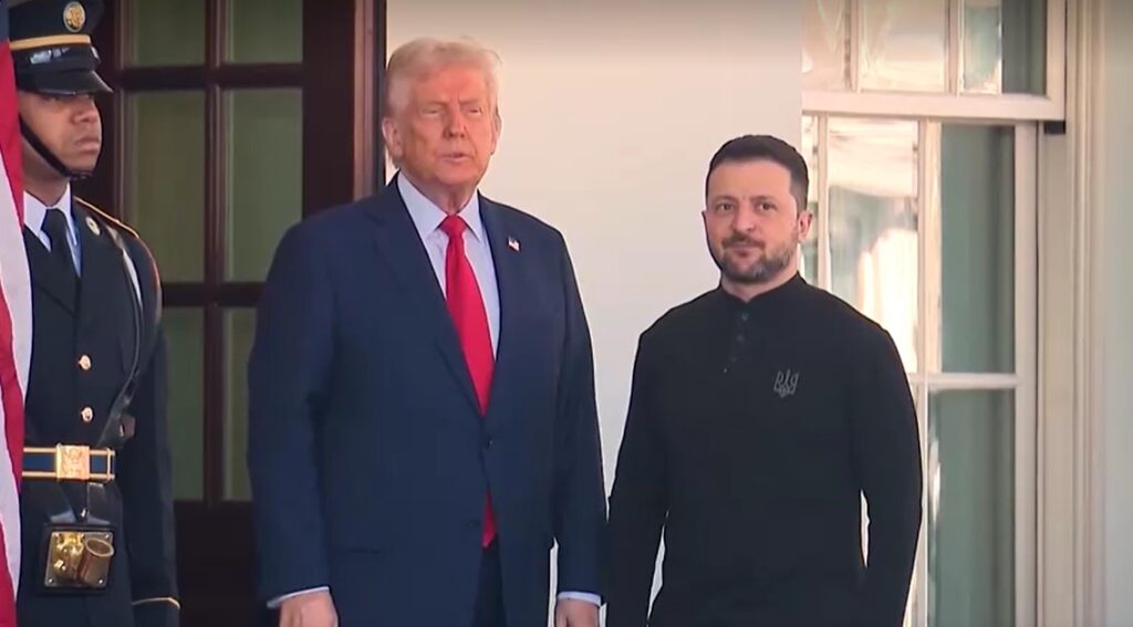 Volodymyr Zelensky meets Trump at White House Feb 2025