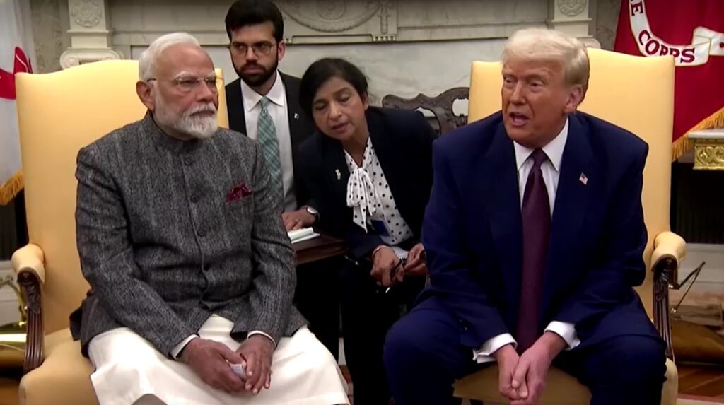 Narendra Modi meets Donald Trump in White House 13 Feb 2025