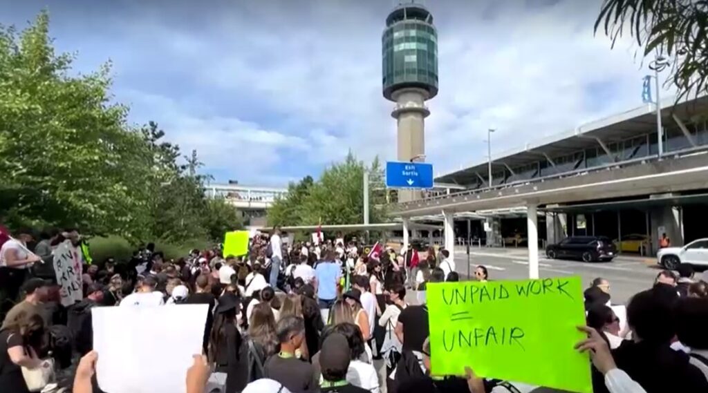 Air Canada flight attendants strike in Vancouver despite return-to-work order 