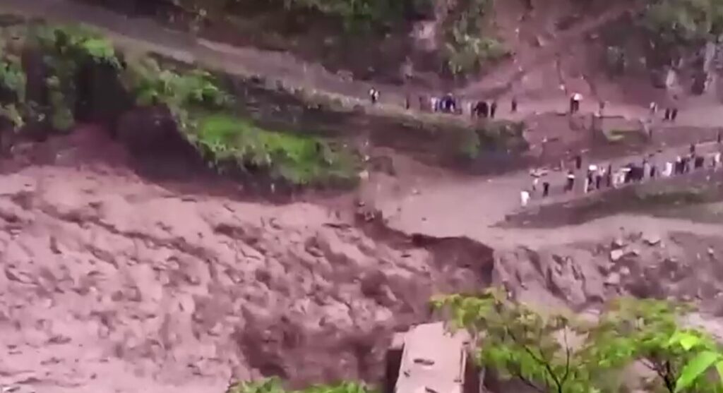 landslide in Pakistani Kashmir