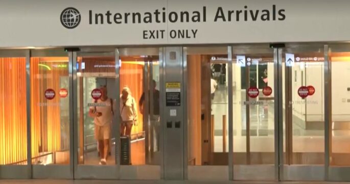 International Arrivals exit at Miami International Airport