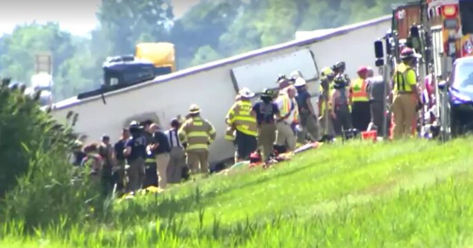 Tour bus rolls over on New York highway, causing multiple deaths
