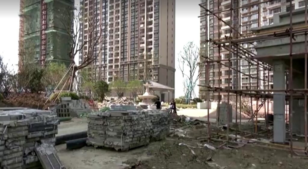 suspended property project in China